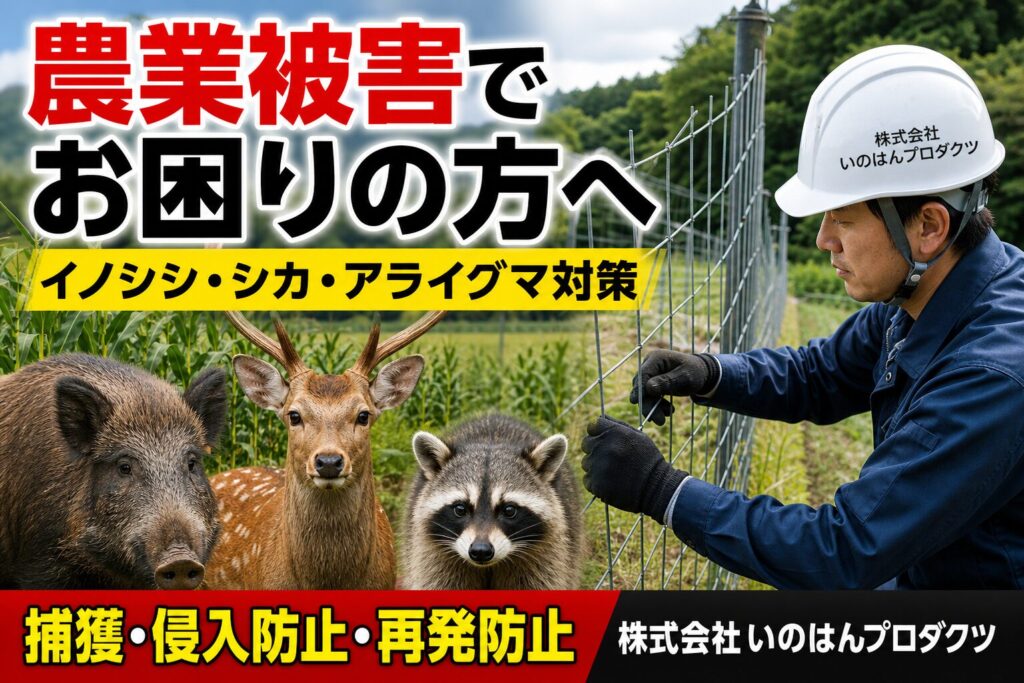 北九州の農業被害対策と害獣駆除