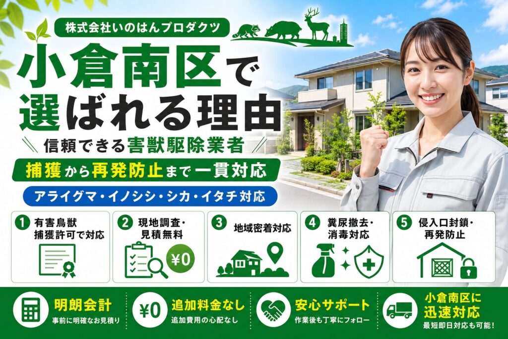 小倉南区で当社が選ばれる理由