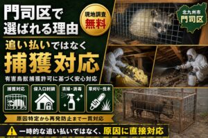 門司区の害獣駆除なら｜アライグマ・イノシシ・イタチを許可に基づき捕獲対応
