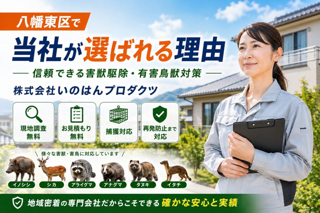 八幡東区で当社が選ばれる理由